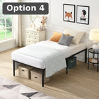 Option 4: Minimal Frame + Dark Mattress