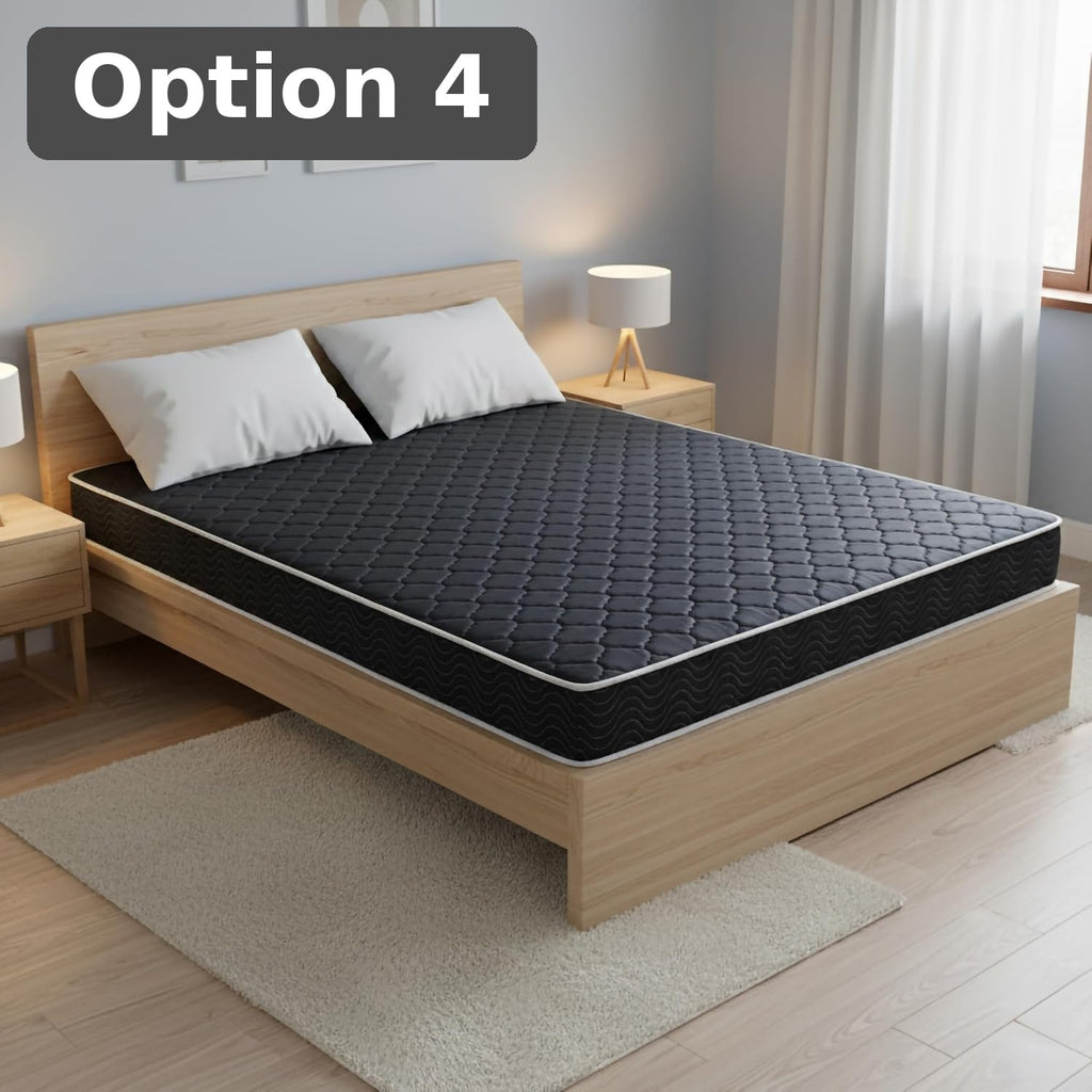 Option 4: Minimal Frame + Dark Mattress